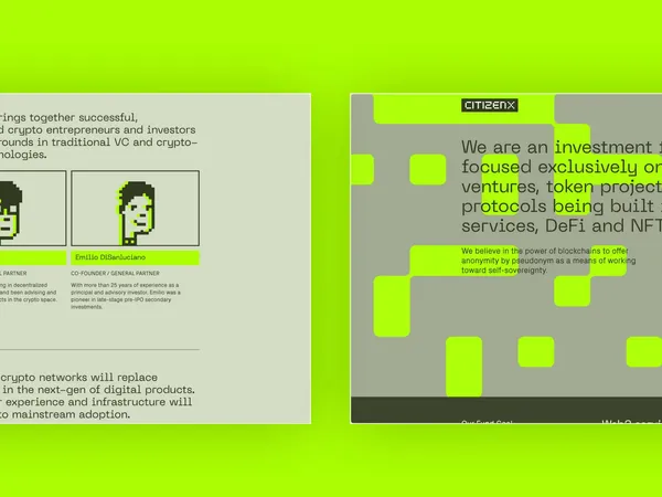 Website screenshot for Citizen X